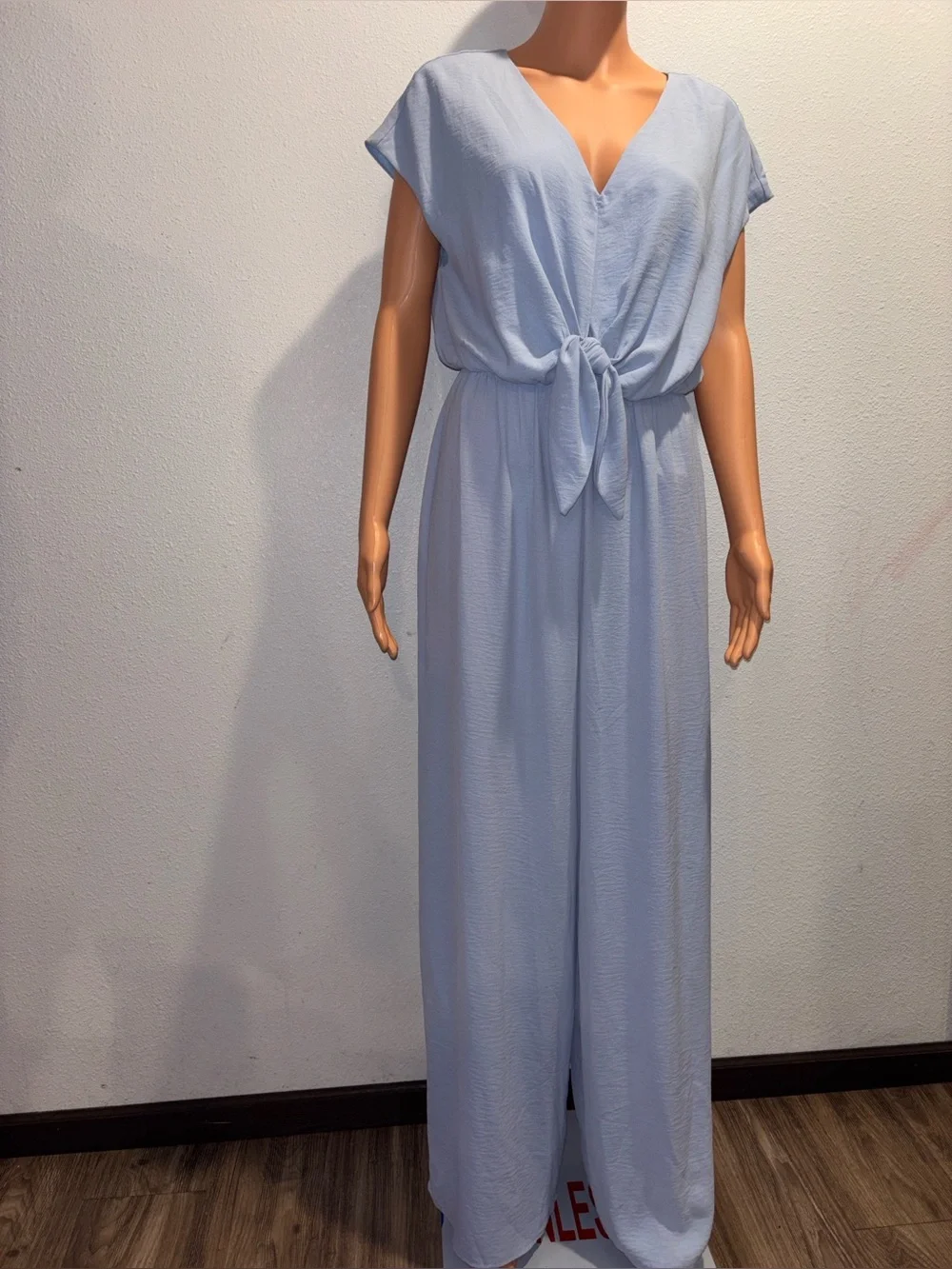 Jumpsuit Jumpsuit "Magnolia" Wide Leg - Pastel Blue. - Picture 7 of 8